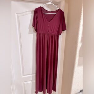 Long, Short Sleeve Maci Dress